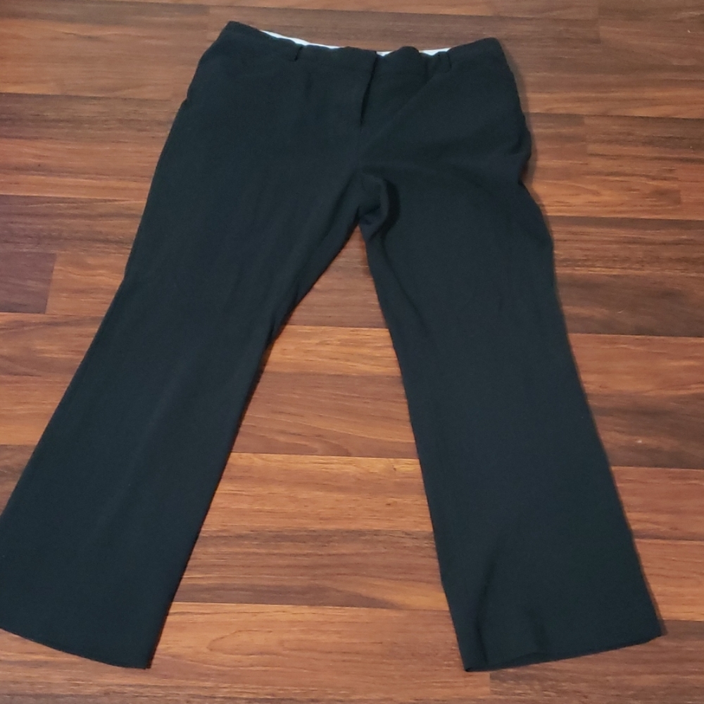 Black dress trousers